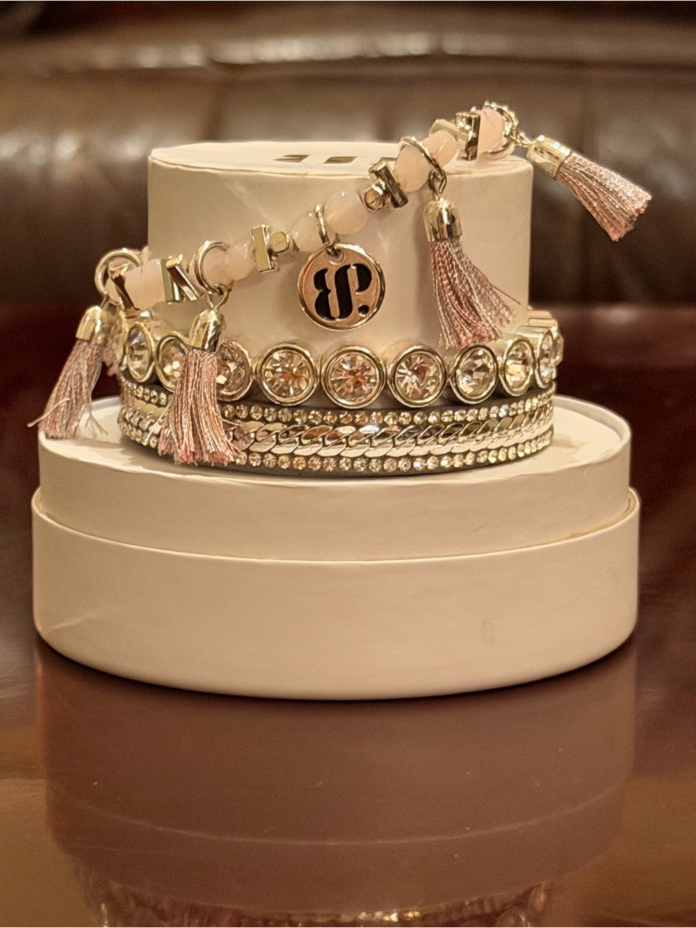 Bomb Party New! “Bubble Gum Sparkle” with Beautiful BP Tennis Bracelet